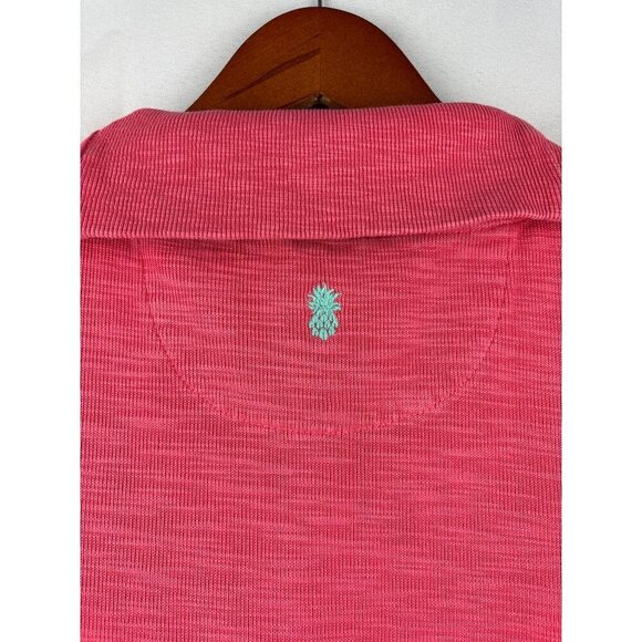 Tommy Bahama Womens S Pink Half-Zip Short Sleeve Tunic Dress - Picture 4 of 6